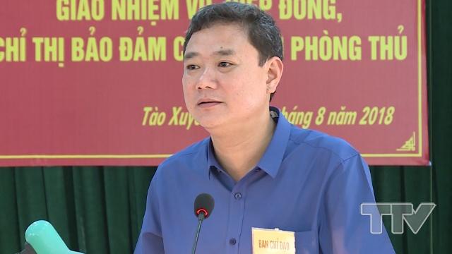 Đồng chí Lê Anh Xuân - Chủ tịch UBND thành phố, Trưởng Ban chỉ đạo diễn tập