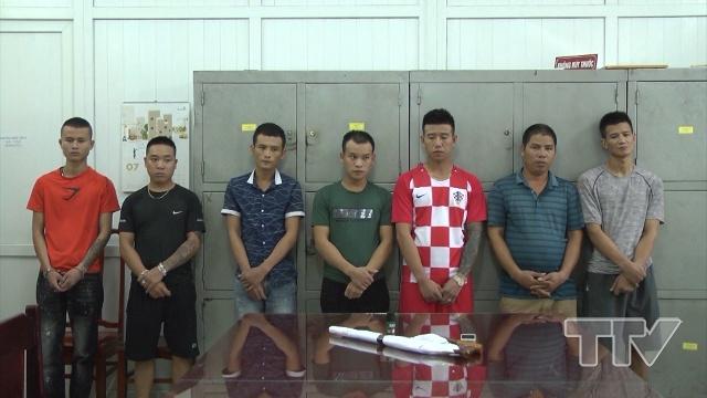 chỉ trong 2 ngày, lực lượng Cảnh sát hình sự, CA tỉnh đã triệt phá thành công ổ nhóm đòi nợ thuê gồm 7 đối tượng.