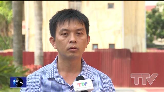 Ông Lê Hồng Tới- Phó trưởng phòng Tài nguyên – Môi trường huyện Nông Cống:  &quot;UBND huyện đã phối hợp với Hội phụ nữ, các đoàn thể tổ chức các đội thu gom rác thải, tuyên truyền, vận động người dân nâng cao ý thức &quot;