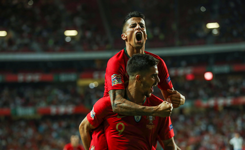 Bàn thắng duy nhất của Andre Silva đã giúp Bồ Đào Nha đánh bại Italia. (Ảnh: Getty)