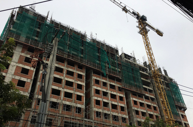 Công trình trung tâm thương mại và căn hộ Saigon Homes - nơi xảy ra sự cố