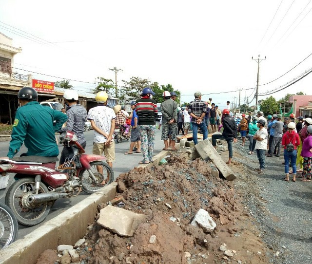 Hiện trường vụ việc.