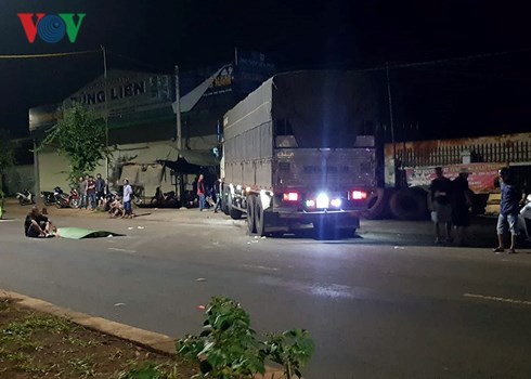 Hiện trường vụ tai nạn.