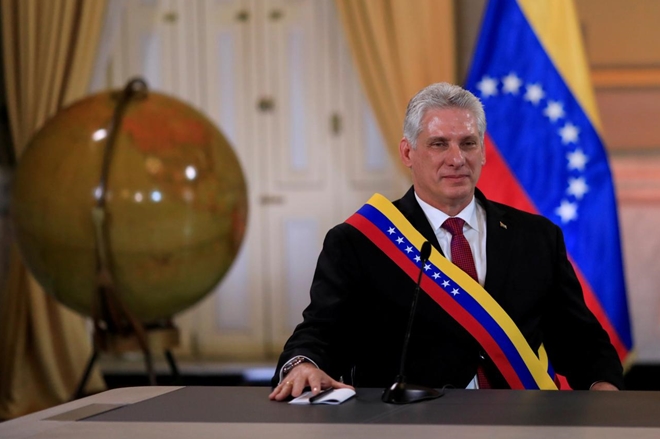 Chủ tịch Cuba Miguel Diaz-Canel sẽ có chuyến đi đến Mỹ trên cương vị người đứng đầu Cuba. Ảnh Reuters