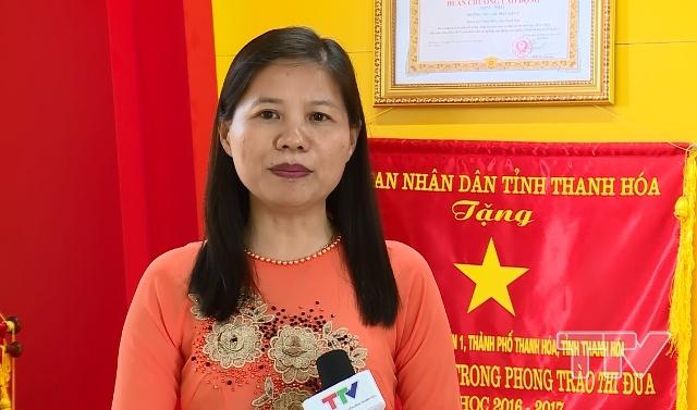 Nhà giáo ưu tú Phạm Thị Mai Hoa, Hiệu trưởng Trường Tiểu học Điện Biên I, thành phố Thanh Hóa: Trong thời gian tới, nhà trường quan tâm nhất đến chất lượng đội ngũ, tổ chức thường xuyên các chuyên đề chuyên môn ứng với từng năm học, tiếp thu các phương pháp dạy học mới, phát huy tính tích cực, chủ động, sáng tạo của giáo viên, học sinh.