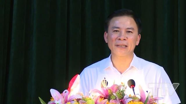 Đồng chí đề nghị huyện Như Xuân tạo điều kiện thuận lợi để đồng chí Nguyễn Bá Hùng hoàn thành tốt nhiệm vụ trên cương vị công tác mới