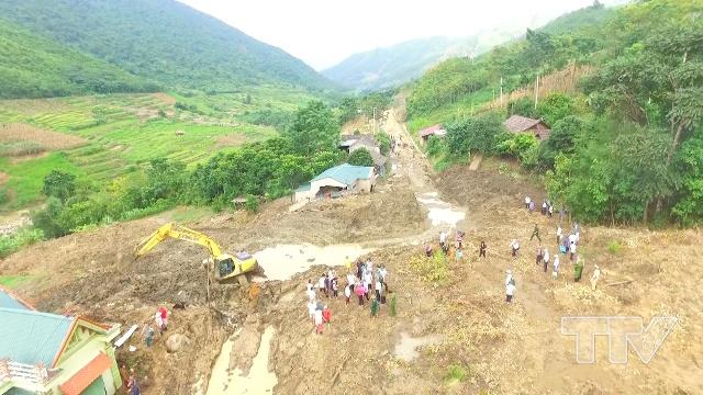 2 xã Mường Chanh và Quang Chiểu vẫn hoàn toàn bị cô lập, 452 hộ dân có nhà bị trôi, sập 