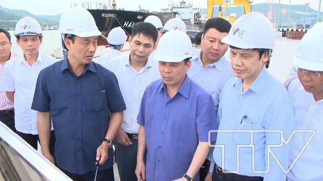 Bộ trưởng Nguyễn Văn Thể và đoàn công tác của Bộ GTVT  đến thăm, kiểm tra tình hình khai thác, vận hành Cảng hàng không Thọ Xuân và Cảng tổng hợp Quốc tế Nghi Sơn.