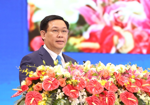 Phó Thủ tướng Vương Đình Huệ phát biểu tại Lễ khai mạc. Ảnh: VGP/Thành Chung