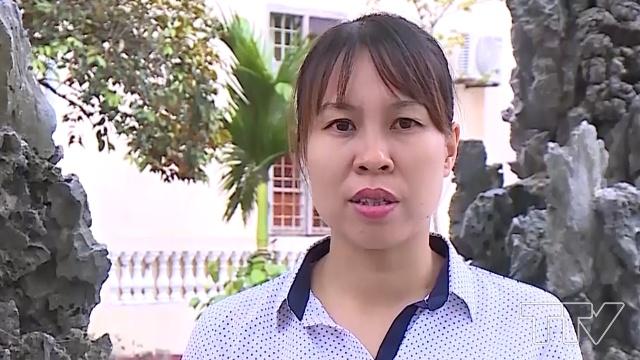 Bà Viên Thị Minh- Phó Chủ tịch hội nông dân huyện Quảng Xương:  &quot;Hội nông dân các cấp đã chỉ đạo các chi hội tham gia xây dựng NTM, tiêu biểu xây dựng bể rác thu gom rác thải… cả huyện xây dựng được 1.200 bể &quot;