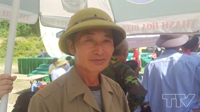 Ông Hà Trung Dựng, cổ động viên của đội Thường Xuân rất phấn khởi cho biết: Các phần thi của chương trình rất hay, nội dung ở các phần thi đã phản ánh rất đầy đủ các chủ trương, chính sách của Đảng và Nhà nước đối với người nông dân, 
