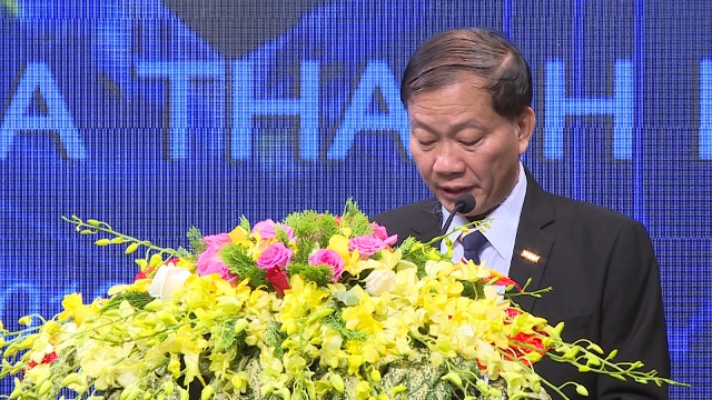 Ông Hoàng Quang Phòng- Phó Chủ tịch Phòng Thương mại và Công nghiệp Việt Nam (VCCI Việt Nam) phát biểu tại Hội thảo.