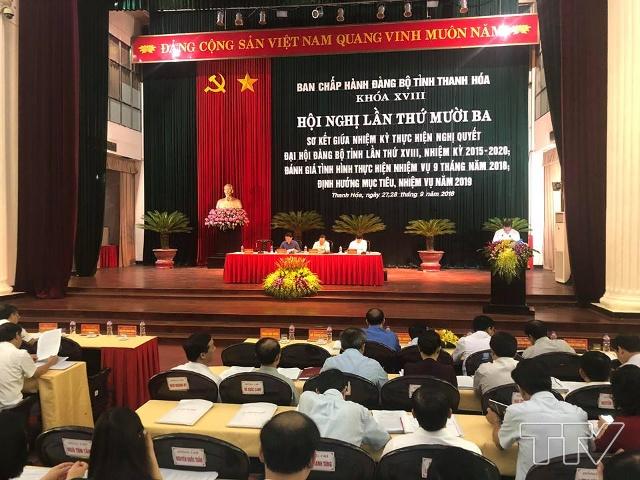 Toàn cảnh Khai mạc Hội nghị Ban chấp hành Đảng bộ tỉnh Thanh Hóa lần thứ 13 khóa XVII