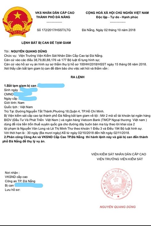 Viện trưởng Viện Kiểm sát Nhân dân Cấp cao tại thành phố Đà Nẵng nhận định đây là văn bản giả mạo.