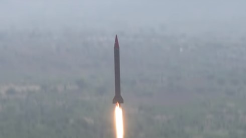 Pakistan phóng thử thành công tên lửa có khả năng mang đầu đạn hạt nhân. (Ảnh: Pakistan Armed Forces)