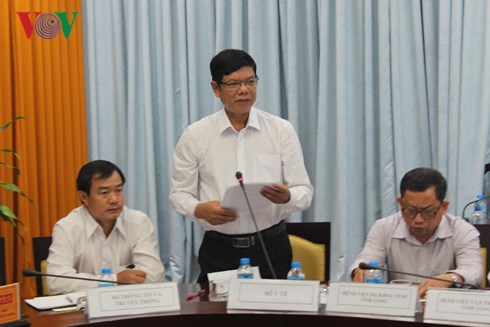 Ông Nguyễn Công Tuấn Phó giám đốc Sở Y tế tỉnh Vĩnh Long.