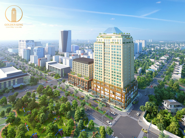 Tọa lạc trên mặt tiền đường Nguyễn Lương Bằng - giữa Trung tâm Thương mại Tài chính Quốc tế Phú Mỹ Hưng, khu phức hợp cao cấp Golden King đang được nhiều nhà đầu tư quan tâm khi được DKRA Vietnam chào bán độc quyền.