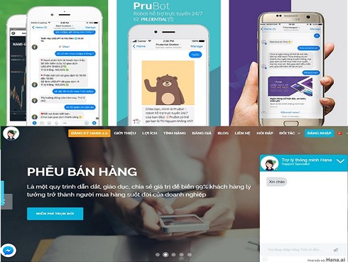 Nhiều ứng dụng Chatbot phát triển mạnh trong thời gian qua.