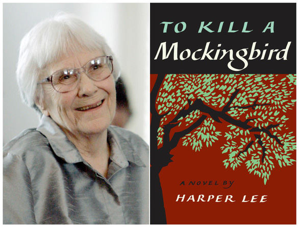 Nhà văn Harper Lee và cuốn tiểu thuyết Giết con chim nhại được độc giả Mỹ bình chọn là cuốn sách được yêu thích nhất - Ảnh: AP