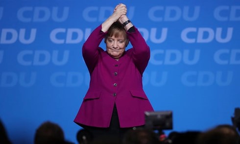 Nữ Thủ tướng Đức Angela Merkel tuyên bố rút lui. Ảnh: Getty