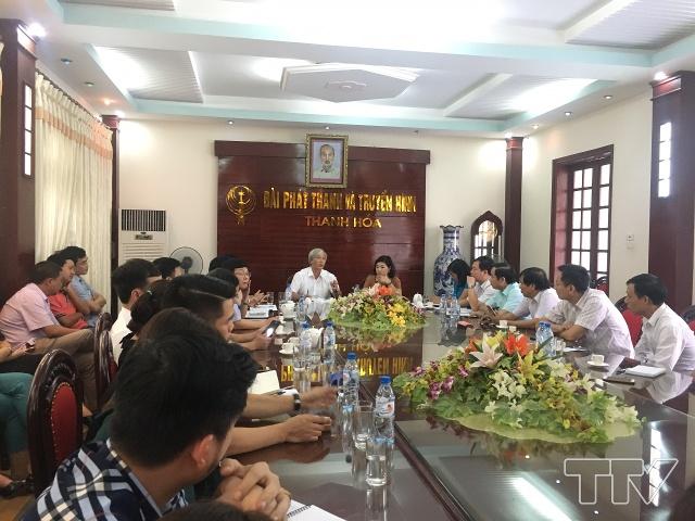 Toàn cảnh buổi giao lưu, học hỏi kinh nghiệm giữa Đài PT- TH Phú Thọ với Đài PT- TH Thanh Hóa.