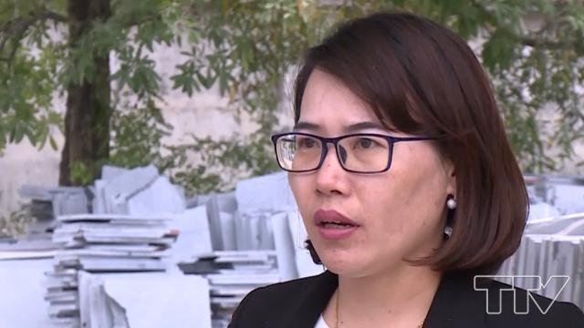 Chị Nguyễn Thị Hoa- Kế toán Công ty TNHH Liên doanh Vinastone Hà Trung:  "Công ty đang gặp rất nhiều khó khăn do không thu hồi được vốn nên đang nợ BHXH nhiều năm nay "