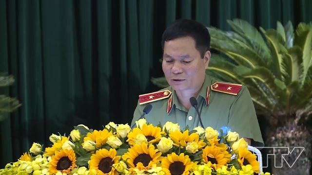 Thiếu tướng Lê Minh Mạnh, Phó Cục trưởng Cục an ninh mạng và phòng, chống tội phạm sử dụng công nghệ cao, Bộ Công an truyền đạt