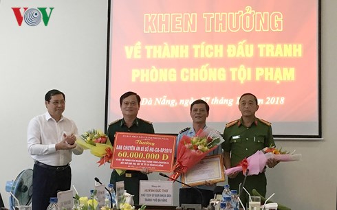 Chủ tịch UBND TP Đà Nẵng khen thưởng Ban chuyên án HQ-CA-BP 2018