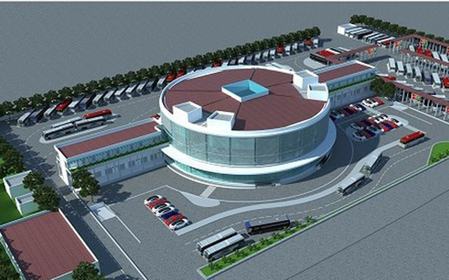 Phối cảnh bến xe Yên Sở diện tích 3,2ha được Hà Nội dự kiến xây tại đường vành đai 3.