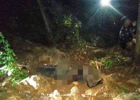 Hiện trường ph&aacute;t hiện vụ việc (Ảnh: Người Lao động).