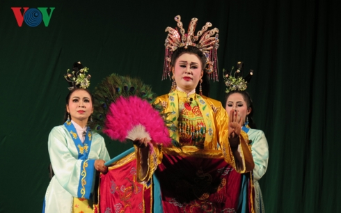 Một cảnh diễn của Nhà hát Tuồng Nguyễn Hiển Dĩnh, thành phố Đà Nẵng.