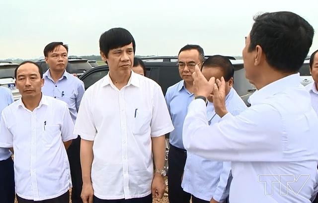 Chủ tịch UBND tỉnh Nguyễn Đình Xứng kiểm tra việc thực hiện các dự án đầu tư tại huyện Yên Định