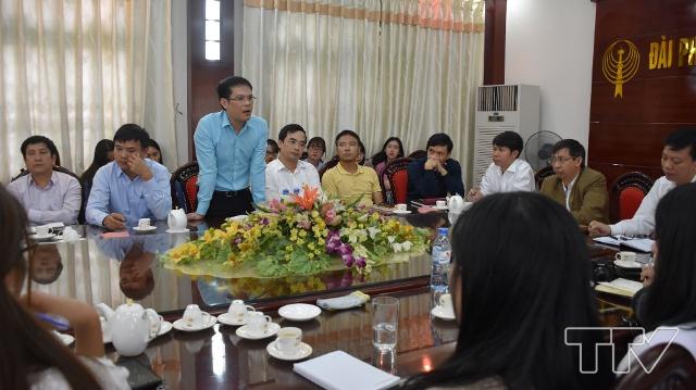 Ông Nguyễn Huy Long - Trưởng phòng Thười sự Chính trị, Đài PTTH Thanh Hóa chi sẻ một vài kinh nghiệm trong quá trình tác nghiệp thực tế.