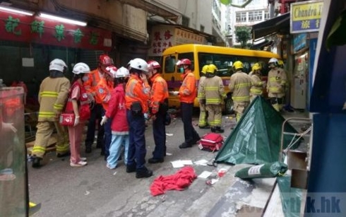 Hiện trường vụ tai nạn.