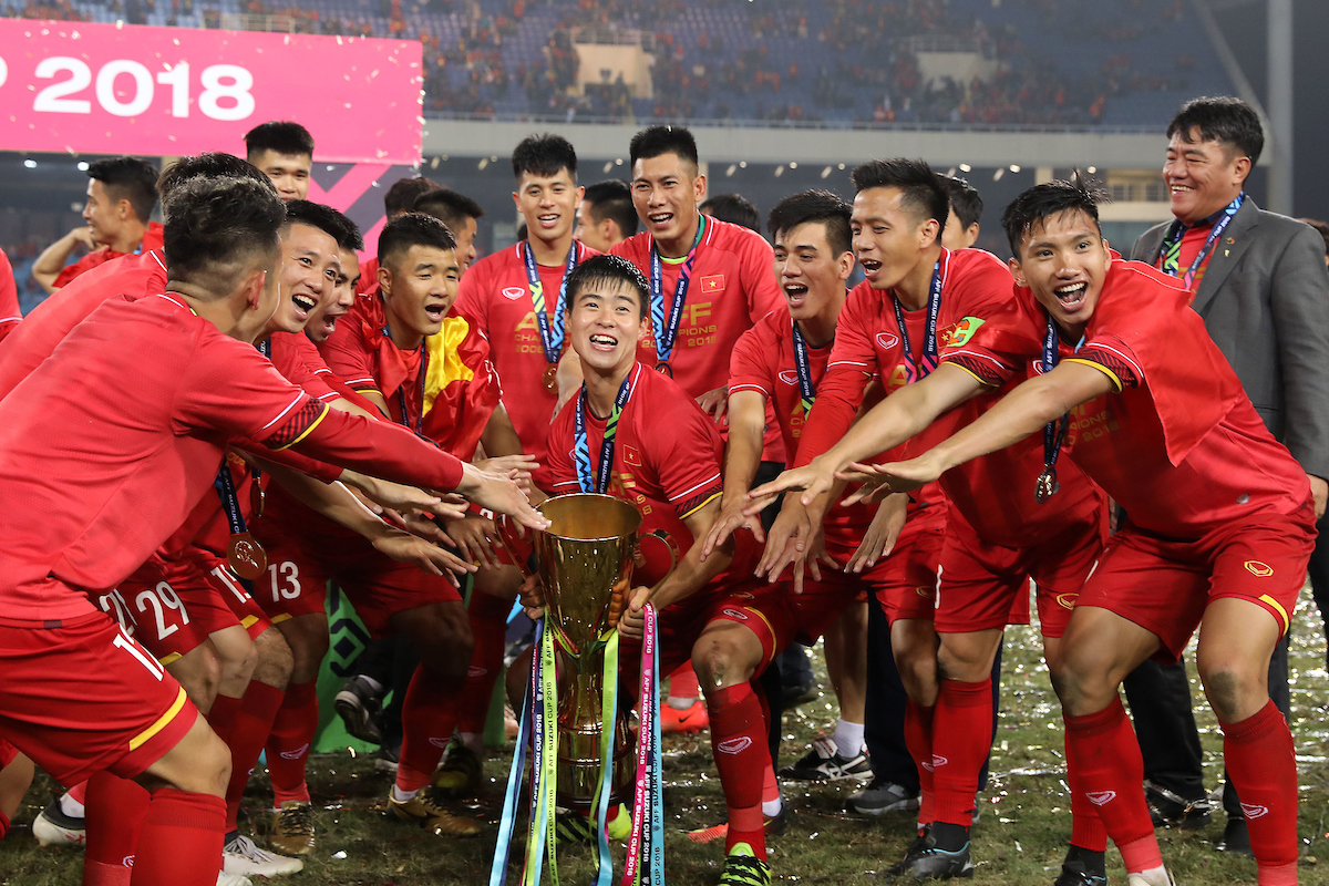 Đội tuyển Việt Nam đăng quang ngôi vô địch AFF Cup 2018 lần thứ 2. Ảnh: affsuzukicup.com