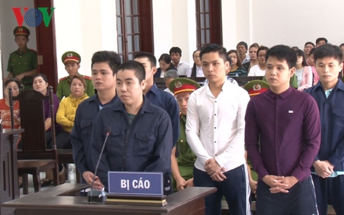 Các bị cáo tại Tòa