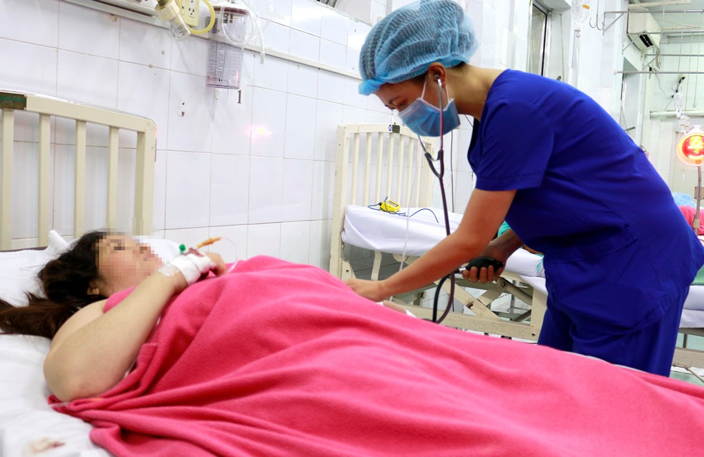 Sau ca  &quot;vượt cạn &quot; thành công, hiện chị T. đang được theo dõi tại bệnh viện Phụ sản Cần Thơ
