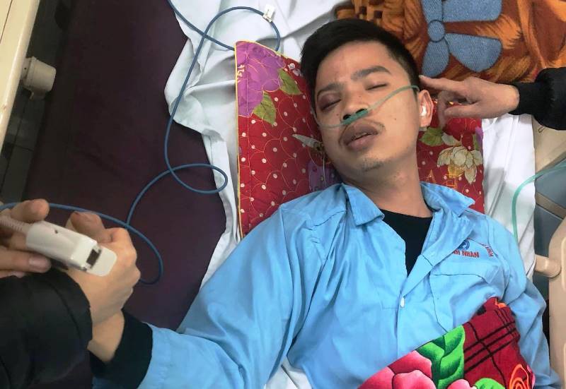 Anh Đặng Văn Lai đang được điều trị tại Bệnh viện Đa khoa tỉnh Thái Bình