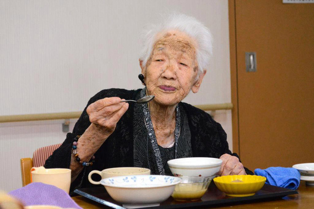 Cụ bà Kane Tanaka, 116 đang là người cao tuổi nhất thế giới còn sống - Ảnh: GETTY IMAGE
