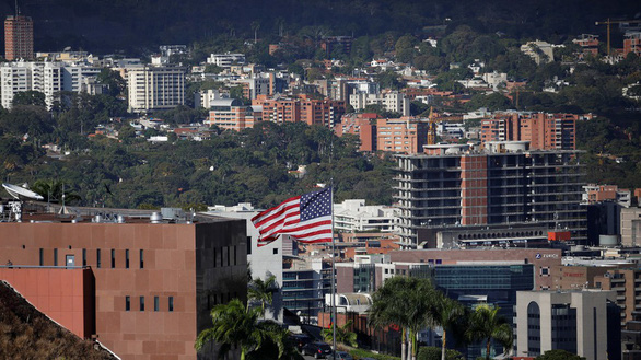 Đại sứ quán Mỹ tại thủ đô Caracas của Venezuela - Ảnh: REUTERS