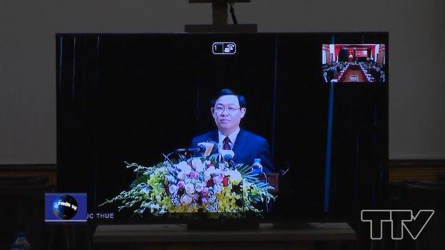Phó Thủ tướng Chính phủ Vương Đình Huệ nhấn mạnh: Thuế là nguồn thu ngân sách chủ yếu của nhà nước, vì thế, để hoàn thành nhiệm vụ thu ngân sách nhà nước năm 2019, ngành thuế cần triển khai đồng bộ các giải pháp thu. 
