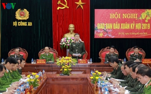 Bộ trưởng Bộ Công an - Tô Lâm chủ trì hội nghị. 