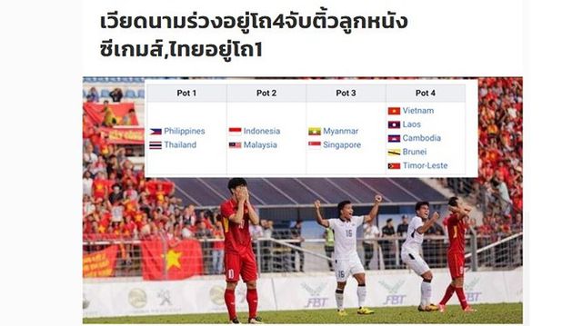 Tờ Siam Sport của Thái Lan mỉa mai U22 Việt Nam