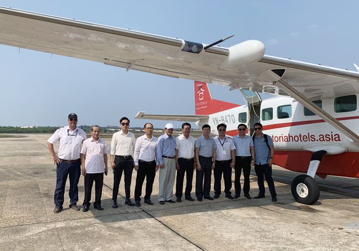 Đoàn công tác Quảng Bình khảo sát chuyến bay Đồng Hới - Đà Nẵng