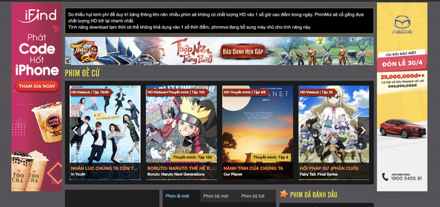 Kênh phim lậu tiếp tục sống khỏe nhờ quảng cáo