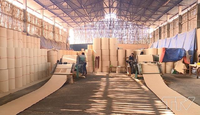 trên địa bàn huyện có 4 doanh nghiệp sử dụng nguyên liệu từ cây Luồng,