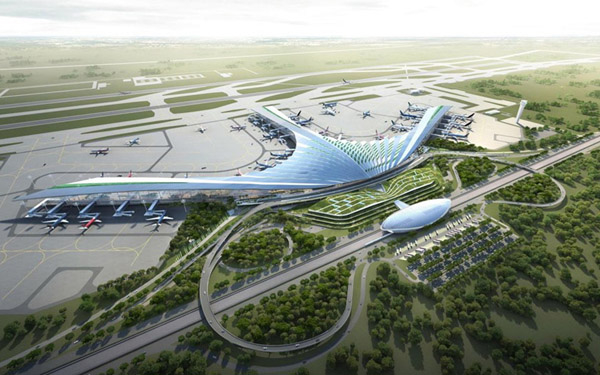 Phối cảnh dự án sân bay Long Thành (huyện Long Thành, tỉnh Đồng Nai).