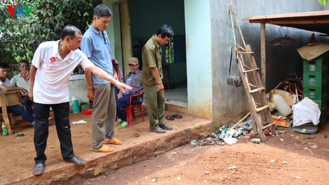 Hiện trường nơi Cường bị chém tử vong.