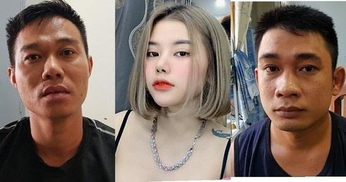  Long, Linh, Nhân (từ trái qua) đang bị tạm giữ hình sự để điều tra. (ảnh N.K)