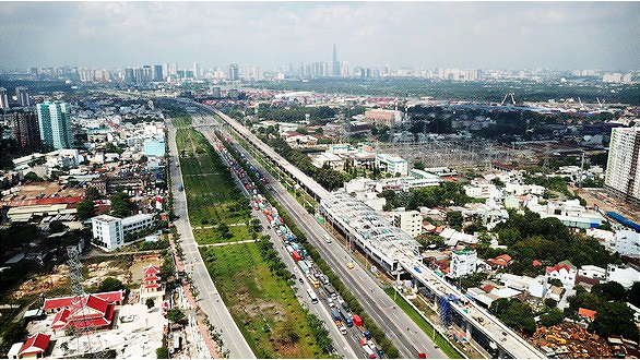 Tuyến metro Bến Thành - Suối Tiên sử dụng nguồn vay ODA của Chính phủ Nhật Bản - Ảnh: TT